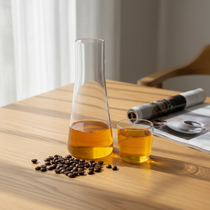 Ensemble de carafes en verre réutilisables faites à la main, nouveau design, 1 tasse 1 carafe, en verre borosilicate coloré, bouteille d'eau chaude personnalisée, vente en gros - Product Image 4
