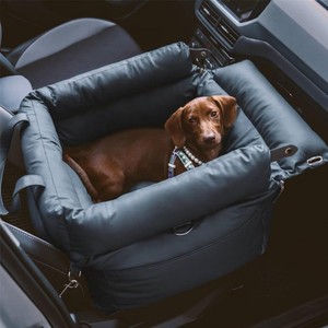 Booster de <span class=keywords><strong>voiture</strong></span> étanche de luxe pour animaux de compagnie Portable sécurité voyage Durable <span class=keywords><strong>chien</strong></span> extérieur transporteur doux chaud <span class=keywords><strong>chien</strong></span> lit avec couvercle amovible - Product Image 6