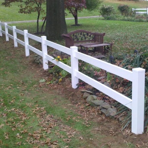 Panneaux de clôture pour chevaux <span class=keywords><strong>en</strong></span> <span class=keywords><strong>PVC</strong></span> <span class=keywords><strong>blanc</strong></span> à 3 rails, 1,22 m de haut x 2,44 m de large, écologiques, résistants aux intempéries, anti-UV, <span class=keywords><strong>kit</strong></span> de clôture pour ranch, pour enclos à chevaux, ferme - Product Image 6