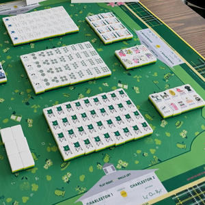 Juego <span class=keywords><strong>de</strong></span> Fichas <span class=keywords><strong>de</strong></span> Mahjong Americanas <span class=keywords><strong>de</strong></span> Lujo con Temática <span class=keywords><strong>de</strong></span> Golf Masters, 160 Piezas, 4 Capas, Acrílico Grabado, Portátil para Noches <span class=keywords><strong>de</strong></span> Juego - Product Image 5
