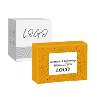 Savon Solide Artisanal Éclaircissant et Exfoliant au Curcuma et à l'Acide Kojique 100g pour le Corps et le Visage – Peau Rénouvelée et Lumineuse