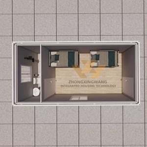 Maison conteneur préfabriquée de 20 pieds avec panneaux sandwich respirants et démontables, moderne, portable, pour mini-maison, bureau, dortoir, hôtel, garantie 1 an - Product Image 5