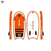 Planche de surf gonflable JTRDA 546 modèle 4,5 pieds, prix bas, design personnalisé, fabriquée en Chine, pour adultes et enfants, bodyboard 18 PSI