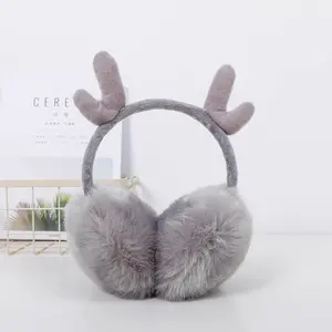 Protège-oreilles doux et chaud en fourrure de renard pour enfants, anti-oreilles, 5 couleurs, vente en gros, hiver