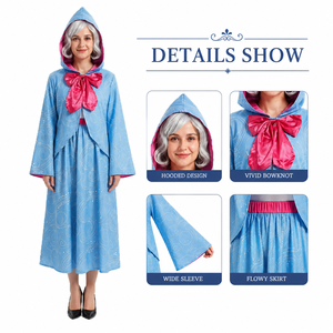 Disfraz de <span class=keywords><strong>Madrina</strong></span> Baige 2026 Tallas S-XXL para Mujer, Disfraz de Cosplay para Halloween, Fiesta, Representación de Personajes, Vestido de Mujer - Product Image 2