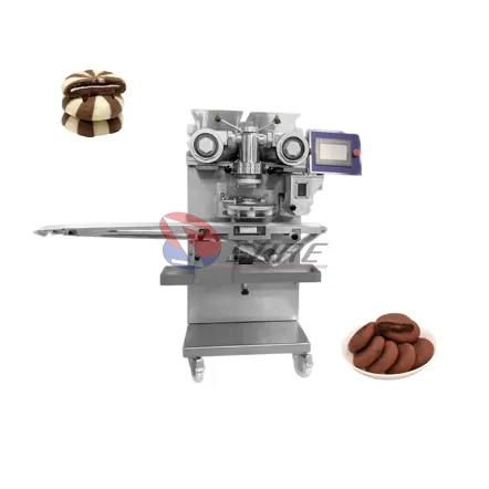 New Process Filled Cookies Making Machine/ Automatic Cookies Croquettes Encrusting Machine