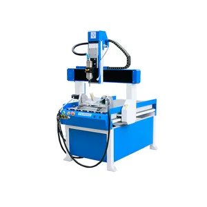 Máquina enrutadora CNC 6090 CNC de 5 ejes de tamaño pequeño, enrutador cortador de talla CNC, 5 ejes para madera