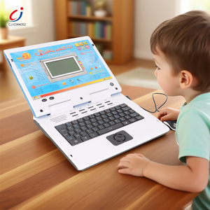 Chengji Máy học song ngữ bé giáo dục sớm Màn hình LED máy tính đồ chơi học tiếng anh Arabic trẻ em Máy tính xách tay với chuột - Product Image 3