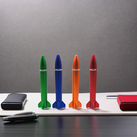 MEGA vente chaude drôle fusée Missile modèle stylo à bille ABS plastique nouveauté publicité cadeau stylos promotionnels