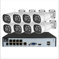 Système de caméra de sécurité IP CCTV8 H600 24MP 8CH POE NVR 8 caméras 1080P AI intelligentes double objectif grand angle 120° zoom 40x audio étanche