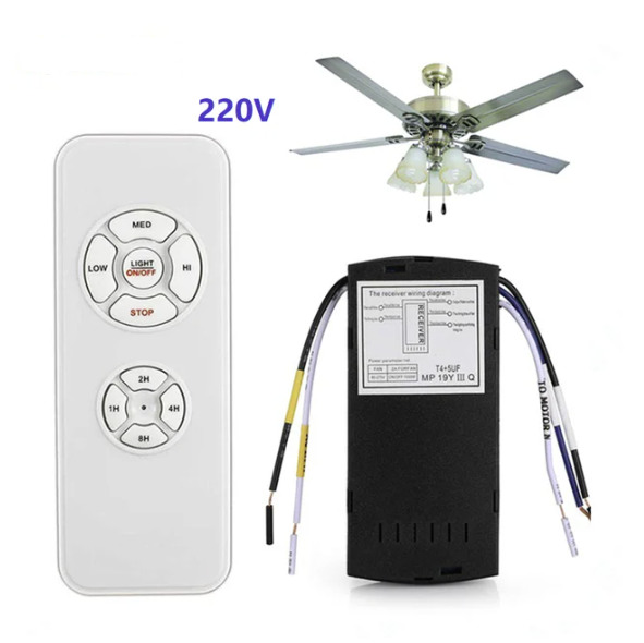 WIFI Smart Ceiling Fan APP Remote Timer and Speed Control Light Home Work With Alexa and Google Home