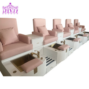 5 places bébé <span class=keywords><strong>rose</strong></span> Salon sans tuyau Jet <span class=keywords><strong>pied</strong></span> Spa pédicure <span class=keywords><strong>chaise</strong></span> Ventilation pédicure pieds chaises avec bol doré - Product Image 3