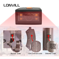Escáner de Códigos de Barras 2D de Alta Resolución LONVILL con Montaje Fijo para Lectura de Códigos de PCB Dañados en Hornos de Refusión