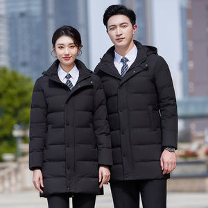 Chaqueta Acolchada <span class=keywords><strong>de</strong></span> Algodón Profesional para Mujer, para Negocios, Invierno, Administración, Hotel, Gestión <span class=keywords><strong>de</strong></span> Propiedades, También para Hombre - Product Image 1