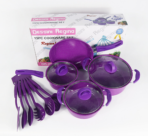 Nouvelle couleur antiadhésive coulée sous pression <span class=keywords><strong>en</strong></span> <span class=keywords><strong>fonte</strong></span> cuisine marmite poêle à frire casserole batterie de cuisine <span class=keywords><strong>avec</strong></span> <span class=keywords><strong>couvercle</strong></span> <span class=keywords><strong>en</strong></span> <span class=keywords><strong>verre</strong></span> - Product Image 5