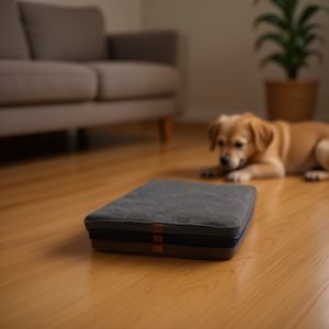 Tappetino per Animali Domestici in Spugna Peluche Grigio Scuro 5cm, Dimensioni 65*95*5cm per Materassini e Tappetini per Animali - Product Image 3