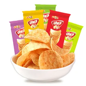 Vente en gros de produits de collations chips de pommes de terre tomates/épicées/concombres/saveur originale