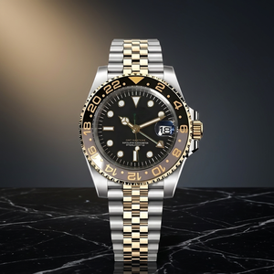 Reloj Deportivo de Buceo GMT Hercules con Logotipo Personalizado, Movimiento Seiko NH35, Correa de Cuero, Caja de Acero Inoxidable y Esfera Analógica - Product Image 2