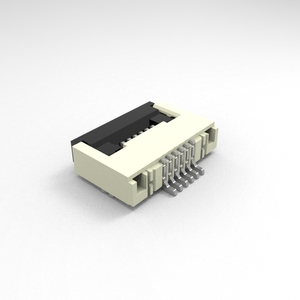 Connecteur FFC FPC XKB Connection X05A20L06T 6 broches 0,5 mm à contact inférieur, verrouillage rabattable, angle droit, SMD, ROHS pour électronique PCB - Product Image 1