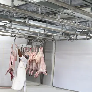 清真羊屠宰线与屠夫山羊 Abattoir 机械