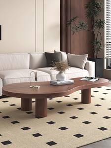 Wabi-sabi mobili in <span class=keywords><strong>legno</strong></span> massello retrò nordico minimalista piccolo tavolo log combinazione tavolo da tè - Product Image 5