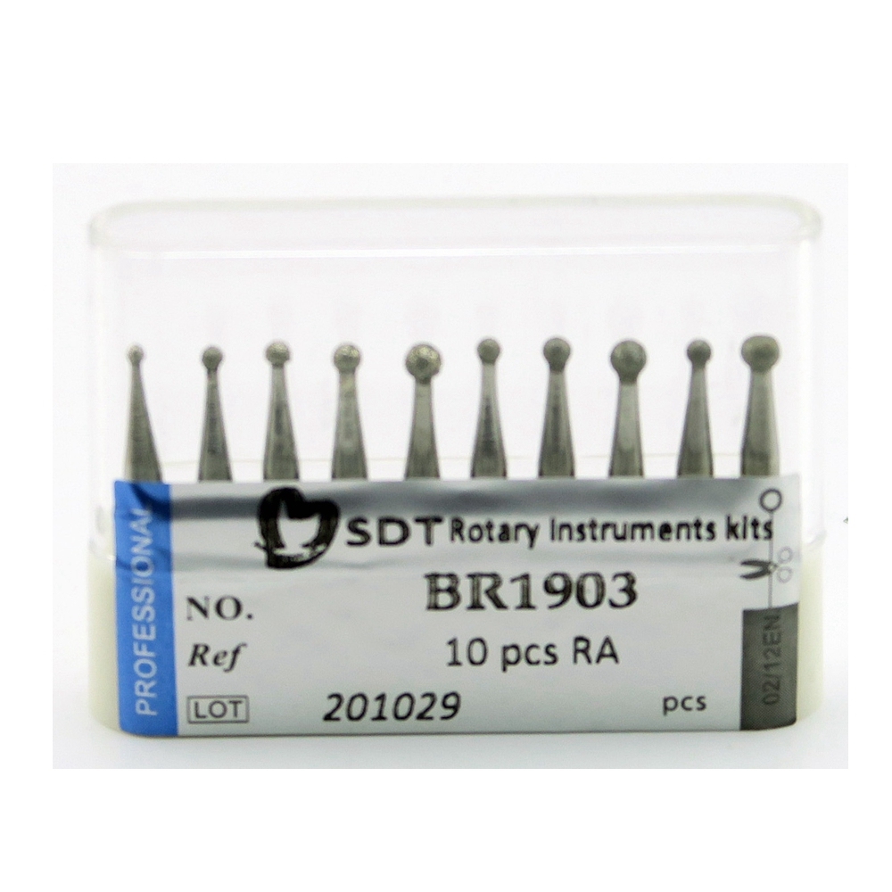 Gold Taper Flat End Diamond Bur Short FG 5pcs/pack