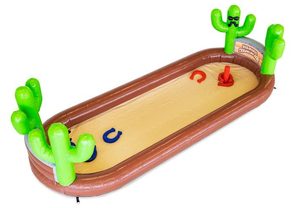 Jeu de sport interactif gonflable intérieur et extérieur Taille humaine Jeu de lancer de <span class=keywords><strong>fer</strong></span> <span class=keywords><strong>à</strong></span> <span class=keywords><strong>cheval</strong></span> Jeu de tir amusant gonflable pour enfants - Product Image 2