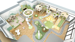 La migliore vendita di mobili da gioco al coperto personalizzati per più colori per la cura dei bambini dopo il centro giochi di classe - Product Image 2