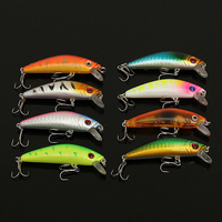 Boîte de 43 leurres de pêche en métal micro-cuillères, ultralégers, à hameçon simple, pour lancer, pour la pêche en extérieur de truites et cabillons