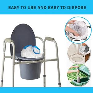 Gratis Sampel Grosir Plastik Toilet Bags <span class=keywords><strong>Bedpan</strong></span> Commode Liners dengan Bantalan Penyerap Super - Product Image 6