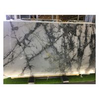 Marbre gris invisible turc naturel, pierre blanche de luxe avec des veines grises et noires pour les murs décoratifs et les comptoirs