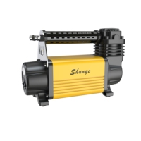 Manufacture DC 12V Metal Portable Air Compressor with Tire Pressure Monitor Single Cylinder Tire Inflator Air Pump