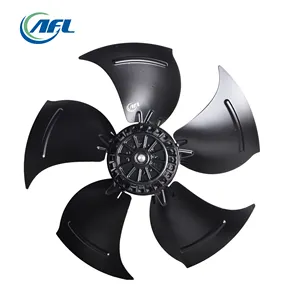 AFL 450mm AC 220V/230V 380V/400V yüksek hızlı dış rotor eksenel akış fan ile net ve yapılandırılabilir rüzgar kılavuz panel HVAC