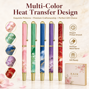 Bolígrafos de Gel Metálicos de Lujo KAIX con Patrón Elegante, Punta Fina de 0.5mm, en Caja de Regalo, para Regalos Corporativos - Product Image 3