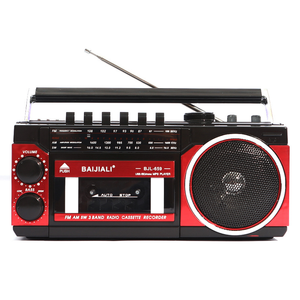Radio Estéreo Portátil Multibanda Vintage, Reproductor de Casetes MP3 Retro, USB, AM/FM/SW, Altavoz Inalámbrico BT Boombox - Product Image 1