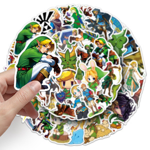 50 autocollants graffiti <span class=keywords><strong>Zelda</strong></span> neufs pour décorer les bouteilles, autocollants de dessin animé The Legend of <span class=keywords><strong>Zelda</strong></span> - Product Image 6