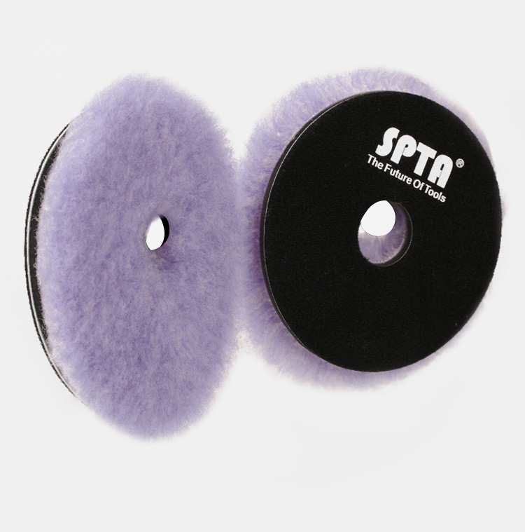 Высококачественная полировальная накладка SPTA из овечьей шерсти 5 дюймов с подушкой для автомобильного детейлинга полировальный буфер для восковой полировки
