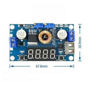 Module de chargeur de batterie au lithium DC-DC 5A XL4015 avec affichage LED numérique, convertisseur abaisseur CC/CV USB avec voltmètre et ampèremètre - Product Image 4
