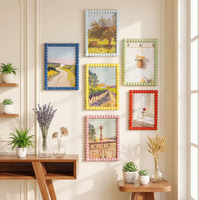 Cadres photo solides A4 certifiés BSCI en plusieurs couleurs, décoration murale pour la maison, cadeaux