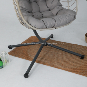 Leisure Outdoor Metal Rattan Garden Hanging Chair Indoor Living Room <b>Swing</b> Chair Rope Folding Furniture Chair - Product Image 5