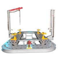 Banc de redressage de carrosserie automobile UM en acier inoxydable et plaque de manganèse, capacité de traction 100KN, 5,2m x 2,1m, pour réparation