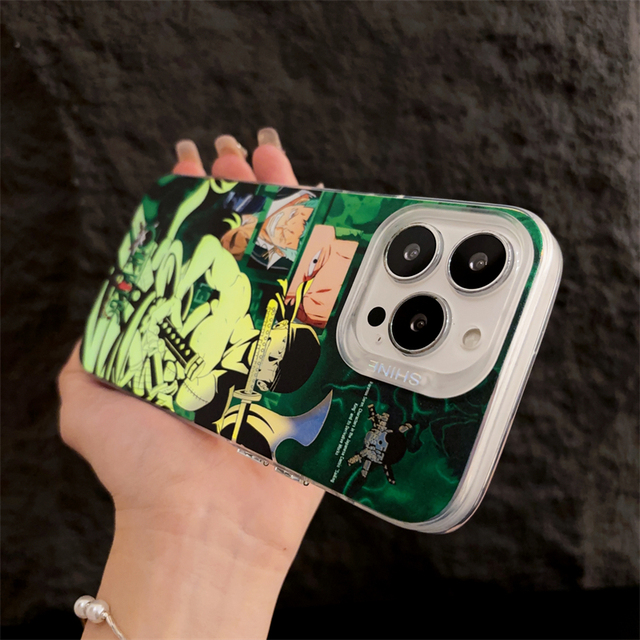Anime Cartoon Shockproof Acrylic Phone Cases for iPhone 16 15 14 13 12 11 Pro Max Lens Protection Matte Back Mobile Covers Shell