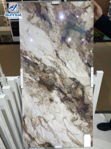 60x120 sang trọng cao <span class=keywords><strong>Glossy</strong></span> Sứ đánh bóng đá cẩm thạch gạch lát sàn Vàng tráng men phòng khách tường gạch - Product Image 2