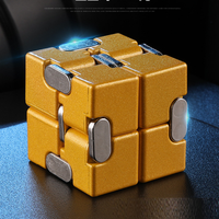 Cube Infinity Ultra Durable en Métal Prime, Jouets Sensoriels Anti-Stress et Anti-Anxiété pour Adultes et Adolescents