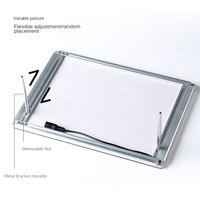 Barre lumineuse rectangulaire ultra-mince en cristal pour menu de table éclairé, idéale pour les commandes en salon de thé