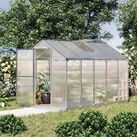 Serre en verre de polycarbonate de jardin de véranda de cadre en aluminium de fabricant personnalisée résistante au vent