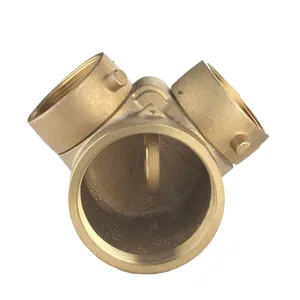 FM UL Factory Price 5 Years Warranty Brass 4''X2 1/2''X2 1/2'' Siamese Connection Clapper Valve Firefighting Equipment Product