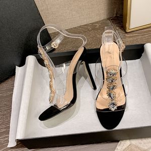 Ayakabi Fashion European Trendy Transparent Slippers Sexy Talon <b>High</b> <b>Heels</b> Sandals for Women Shoes - Product Image 4