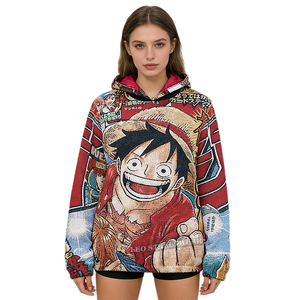 Anime Woven Tapestry <strong>Hoodie</strong> One Piece Tapestry Blanket Women Girl Oversized <strong>Dragon</strong> <strong>Z</strong> <strong>Ball</strong> Cartoon Cotton Hoodies - Product Image 2