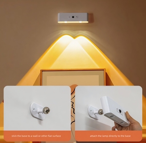 Installation murale rotative à surface Lampe Megnetic Rechargeable <span class=keywords><strong>sans</strong></span> <span class=keywords><strong>fil</strong></span> montante et descendante Luminaires muraux pour chambre à coucher - Product Image 6